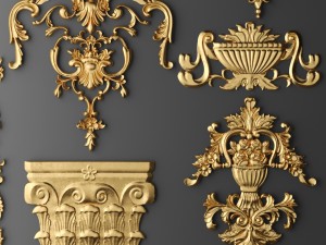 cartouches set 3D Model