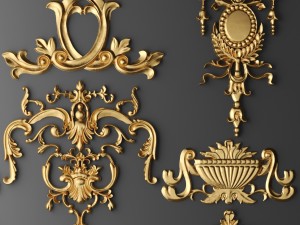 cartouches set 3D Model