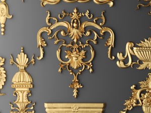 cartouches set 3D Model