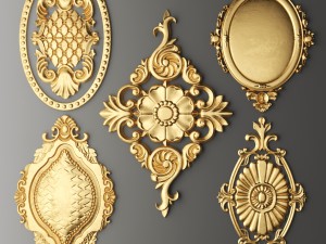 rosette round molding 3D Model