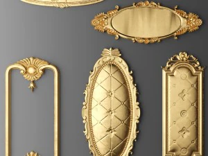 rosette round molding 3D Model