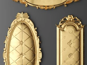 rosette round molding 3D Model