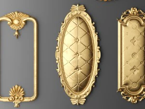rosette round molding 3D Model