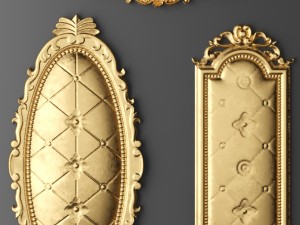 rosette round molding Modelo 3D