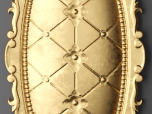 rosette round molding Modelo 3D