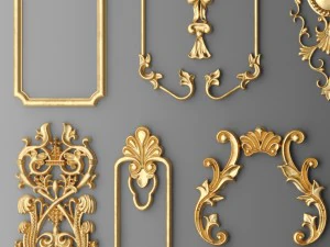 cartouches set 3D Model