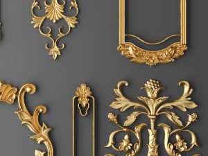cartouches set Modelo 3D