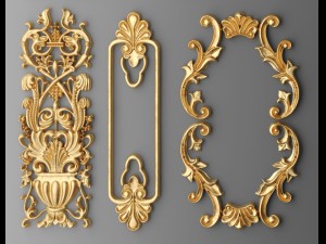 cartouches set Modelo 3D