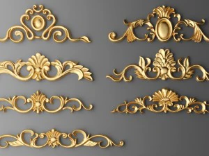 cartouches set 3D Model