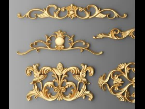 cartouches set 3D Model