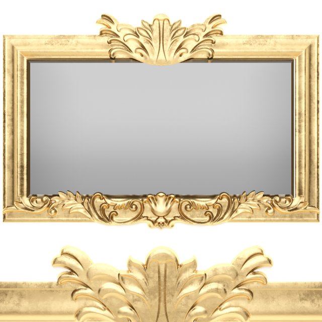 classic mirror 3Dモデル .c4d .max .obj .3ds .fbx .stl .blend 