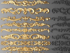 cartouches set 3D Model