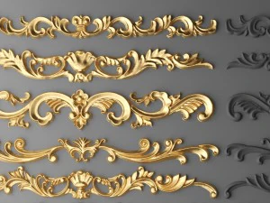 cartouches set 3D Model