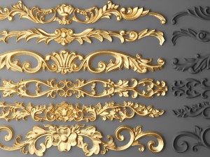 cartouches set 3D Model