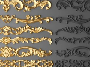 cartouches set 3D Model