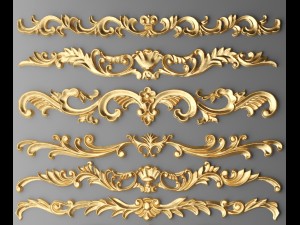 cartouches set 3D Model