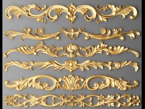 cartouches set 3D Model
