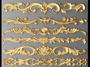 cartouches set 3D Model