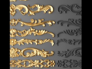 cartouches set 3D Model