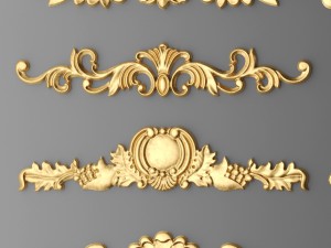 cartouches set 3D 모델