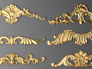 cartouches set 3D 모델