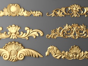 cartouches set 3D 모델
