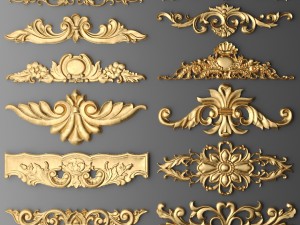 cartouches set 3D-Modell