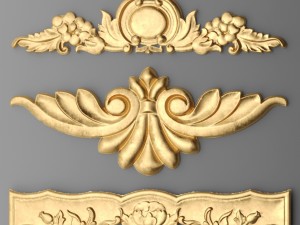 cartouches set 3D Model