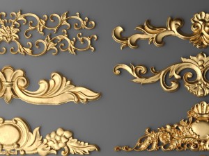 cartouches set 3D Model
