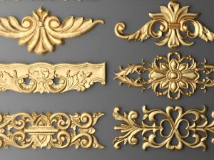 cartouches set 3D Model
