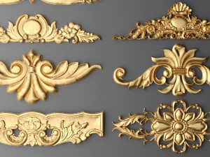cartouches set 3D Model