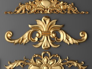 cartouches set 3D Model