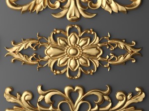cartouches set 3D Model