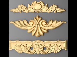 cartouches set 3D Model
