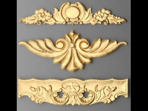 cartouches set 3D Model