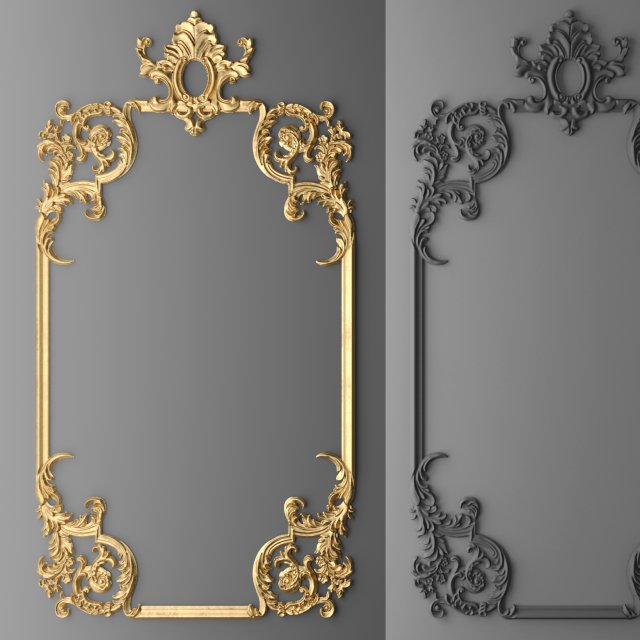 cartouches set 3D Model .c4d .max .obj .3ds .fbx .stl .blend 