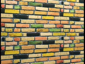 Ziegelmauer 3D Modell