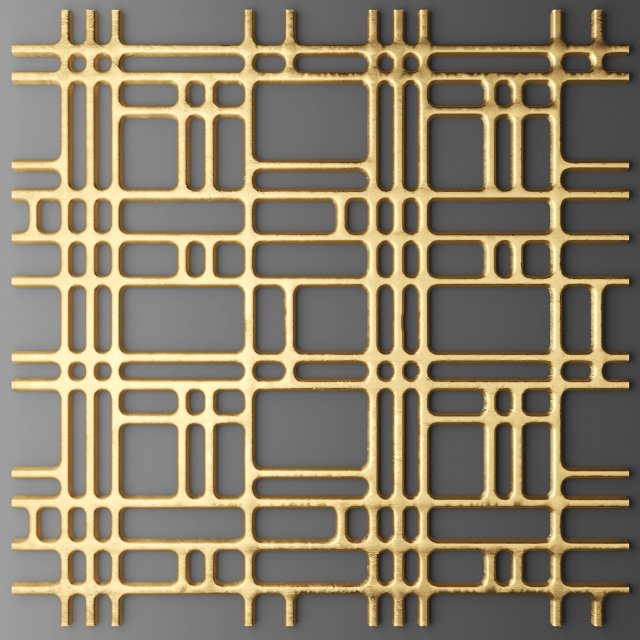 panel lattice grille Modello 3D .c4d .max .obj .3ds .fbx .stl .blend 