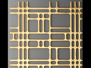panel lattice grille Modello 3D