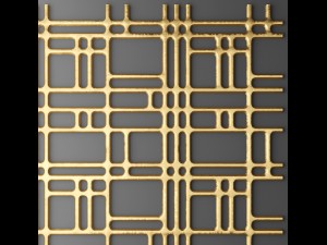 panel lattice grille Modello 3D