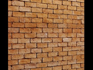 bricks wall 3D 모델