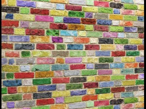 mur de briques 3d Modèle 3D