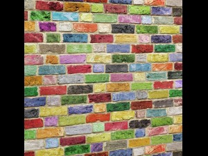 bricks wall 3d 3D Model