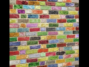bricks wall 3d 3D Model