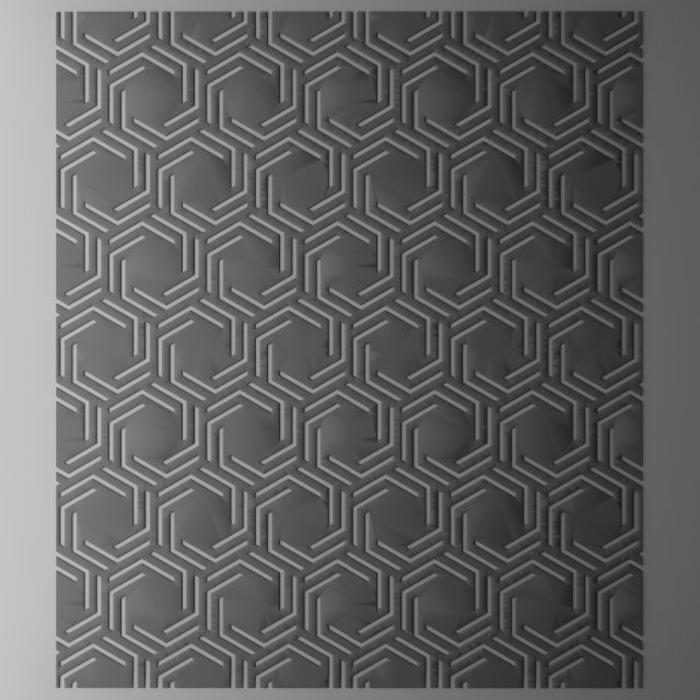 panel lattice grille 3D Model .c4d .max .obj .3ds .fbx .stl .blend 