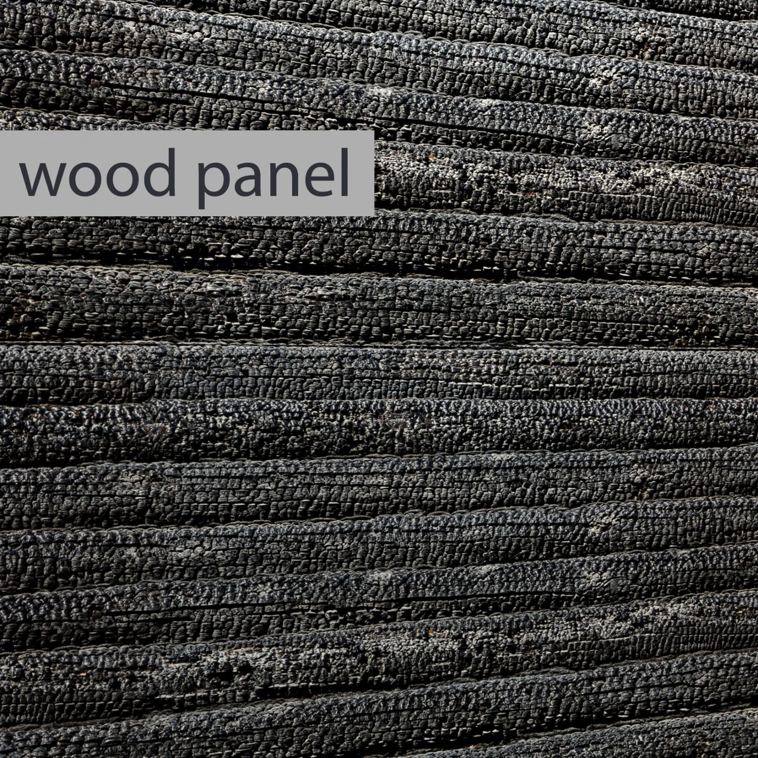 wood panel burnt coal 3d 3D Model .c4d .max .obj .3ds .fbx .stl .blend