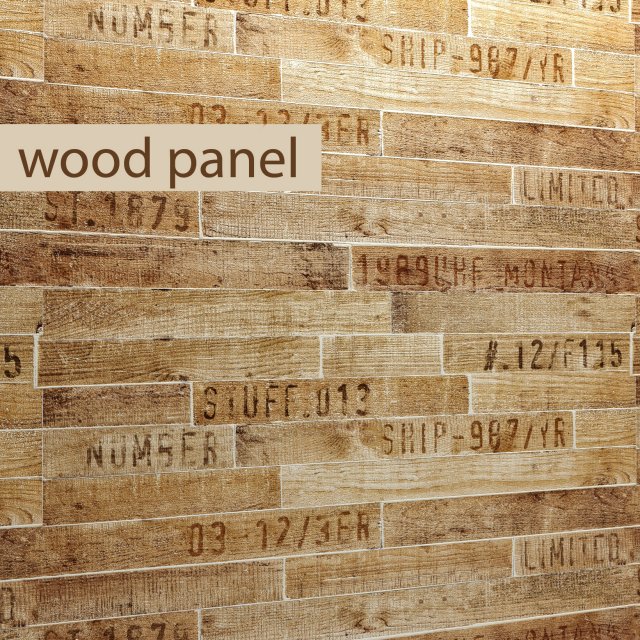 wood panel 3d Model 3D .c4d .max .obj .3ds .fbx .stl .blend 