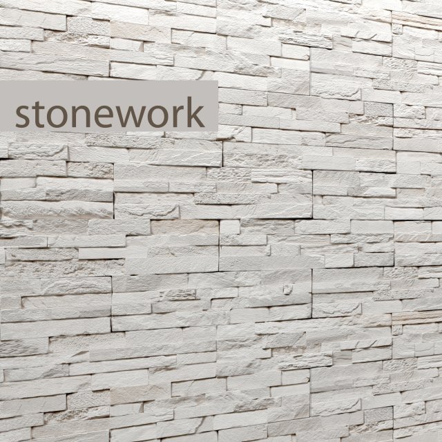 stone slate white 3d 3D Модель .c4d .max .obj .3ds .fbx .stl .blend 
