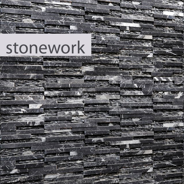 stone slate black 3d 3D Model .c4d .max .obj .3ds .fbx .stl .blend 