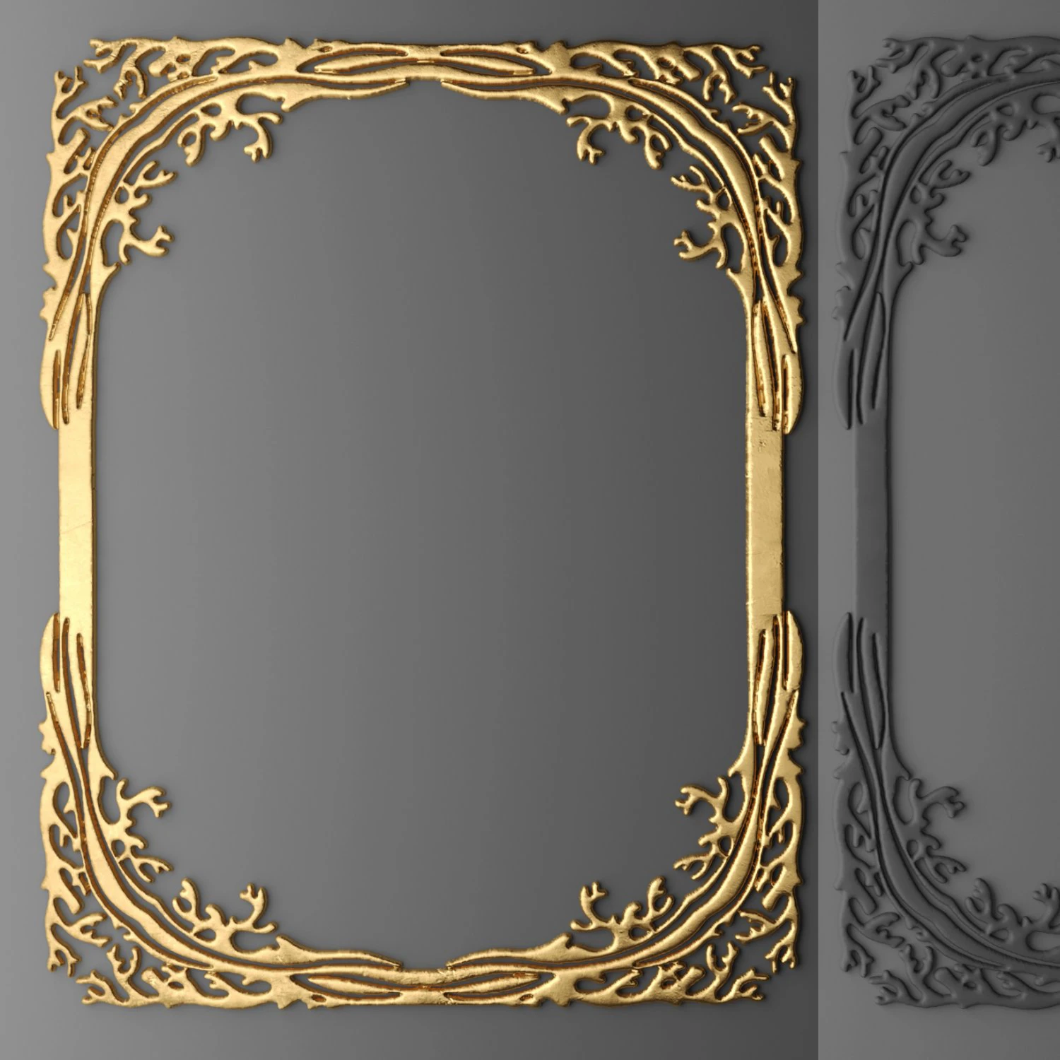 cartouches frame 3d 3D Model .c4d .max .obj .3ds .fbx .stl .blend 
